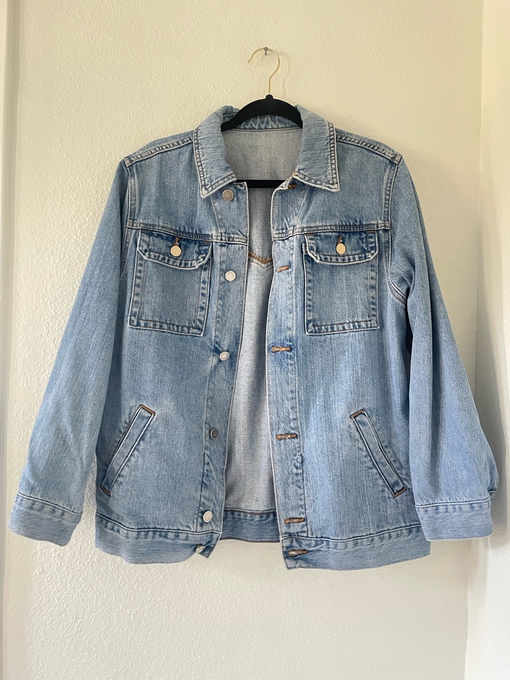 ASOS oversized denim jacket 4